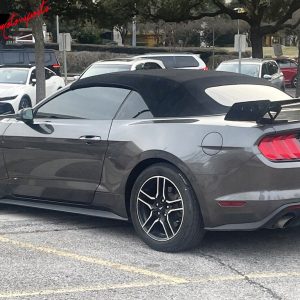 Fits 15-23 Ford Mustang GT500 CFTP Style Rear Trunk Spoiler Wing Lip Gloss Black - Image 3