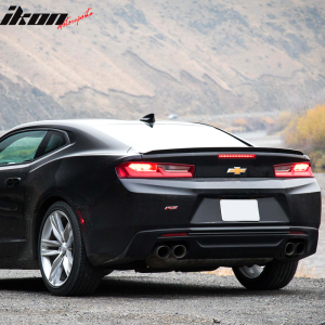 Fits 16-24 Chevy Camaro RS Style Flush Mount Rear Trunk Spoiler ABS Unpainted - Image 3