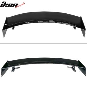 Fits 15-23 Ford Mustang GT500 CFTP Style Rear Trunk Spoiler Wing Lip Gloss Black - Image 4