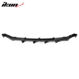 Fits 13-14 Ford Mustang V6 GT Matte Black PP Rear Diffuser Lip W/ V1 Style Fin - Image 4