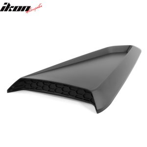 Fits 10-14 Ford Mustang IKON Style Side Quarter Window Louver Cover Matte Black - Image 5