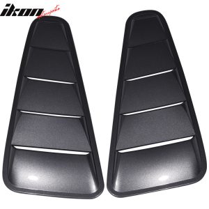 Fits 10-14 Ford Mustang OE Style Side Quarter Window Louvers Painted PP #UJ Gray - Image 4