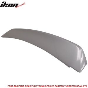 Fits 05-09 Ford Mustang OE Style Rear Trunk Spoiler Painted #T8 Tungsten Gray - Image 4