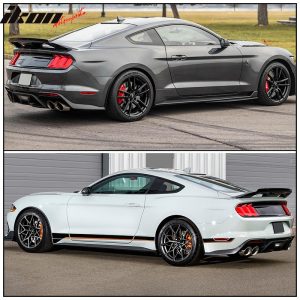 Fits 15-23 Mustang Coupe 2DR GT500 Gloss Black Trunk Spoiler Wing W/ Gurney Flap - Image 4