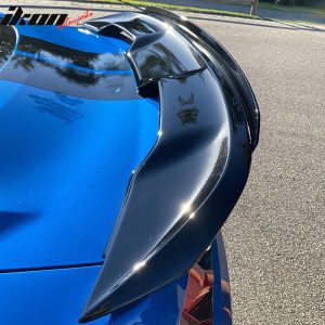 Fits 15-23 Mustang Coupe 2DR GT500 Gloss Black Trunk Spoiler Wing W/ Gurney Flap - Image 5