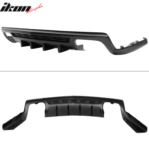 Fit 10-13 Camaro ZL1 Only Rear Bumper Lip Diffuser Ikon Style Shark Fins PP - Image 4