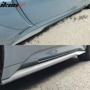 Fits 15-23 Ford Mustang Side Skirts Dark Horse Style Rocker Panel Extension Kit - Image 3