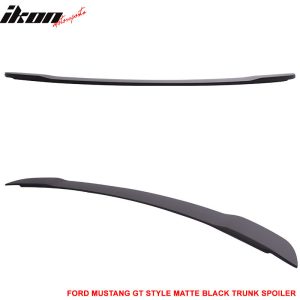 Fits 15-23 Ford Mustang GT Style Matte Black Trunk Spoiler ABS - Image 3