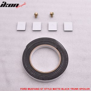 Fits 15-23 Ford Mustang GT Style Matte Black Trunk Spoiler ABS - Image 5