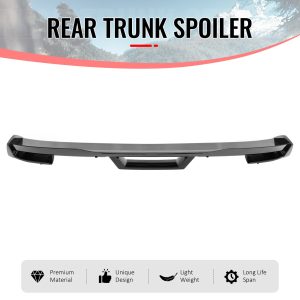 Fits 24-26 Ford Mustang Dark Horse HP Style Trunk Spoiler Carbon Fiber Print ABS - Image 3