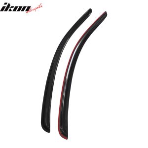 Fits 10-14 Ford Mustang Coupe Acrylic Window Visors Sun Guard Rain Deflector - Image 4