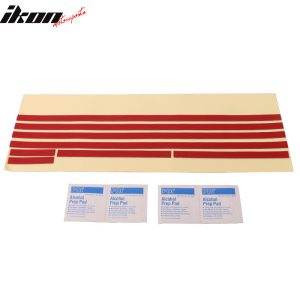 Fits 10-14 Ford Mustang GT350 Style Side Quarter Window Louver Painted #UA Ebony - Image 4