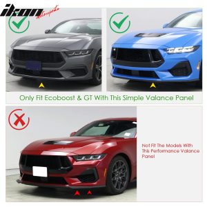Fits 24-26 Ford Mustang Ecoboost& GT IKON Front Splitter w/ Stainless Steel Rods - Image 4