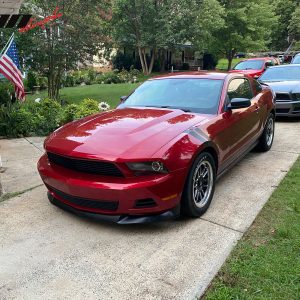 Fits 10-12 Ford Mustang V6 Only S Style Front Bumper Lip Spoiler Unpainted PU - Image 4