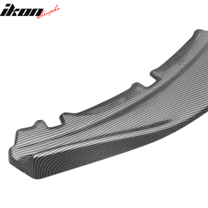 Fits 13-14 Ford Mustang IKON Style Front Bumper Lip Spoiler Carbon Fiber Print - Image 3
