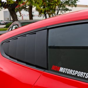 Fits 15-23 Ford Mustang CV Style Side Quarter Window Louver Cover Vent Unpainted - Image 4