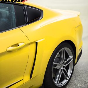 Fits 15-19 Ford Mustang Quarter Window Louvers Panel Side Scoops Unpainted - PU - Image 3