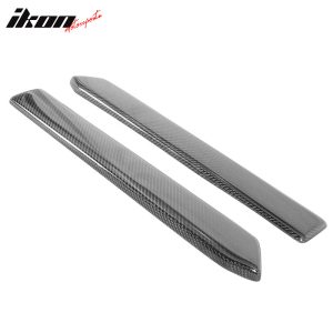 Fits 10-14 Ford Mustang Rear Bumper Lip Aprons Spats Carbon Fiber - Image 3