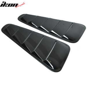 Fits 05-09 Ford Mustang V6 OE Style Side Quarter Window Louver Painted #UA Black - Image 3