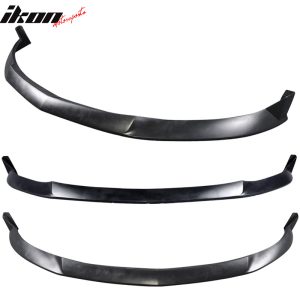 Fits 10-12 Ford Mustang V6 Only S Style Front Bumper Lip Spoiler Unpainted PU - Image 3