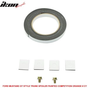 Fits 15-23 Ford Mustang GT Style Trunk Spoiler Painted Orange #CY - Image 4