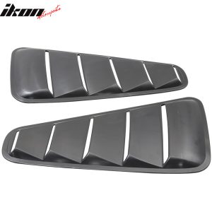 For 10-14 Ford Mustang OE Style Side Quarter Window Louver Scoop Cover Unpainted - Image 3