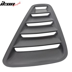 For 10-14 Ford Mustang OE Style Side Quarter Window Louver Scoop Cover Unpainted - Image 5