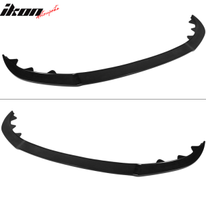 Fits 13-14 Ford Mustang GT Style Front Bumper Lip Spoiler Unpainted Black PU - Image 3