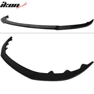 Fits 13-14 Ford Mustang GT Style Front Bumper Lip Spoiler Unpainted Black PU - Image 4