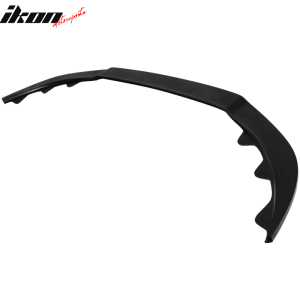 Fits 13-14 Ford Mustang GT Style Front Bumper Lip Spoiler Unpainted Black PU - Image 5