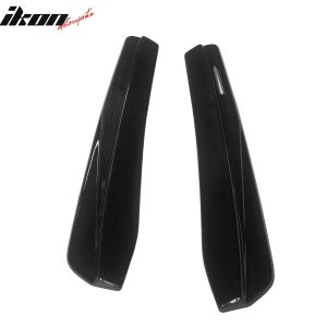 Fits 24-26 Ford Mustang 7th Dark Horse IKON Style Gloss Black Rear Bumper Aprons - Image 3
