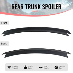 Fits 24-26 Ford Mustang S650 7th Gen R Style Rear Trunk Spoiler Wing Matte Black - Image 3