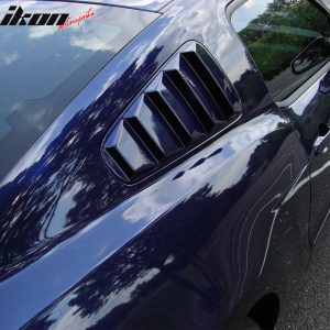 Fits 10-14 Ford Mustang OE Style Side Quarter Window Louvers Painted #J4 Blue - Image 3