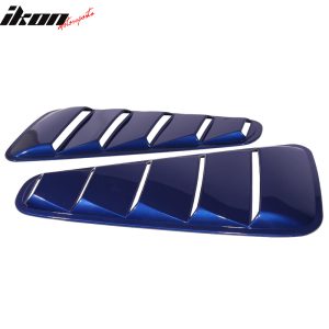 Fits 10-14 Ford Mustang OE Style Side Quarter Window Louvers Painted #J4 Blue - Image 4
