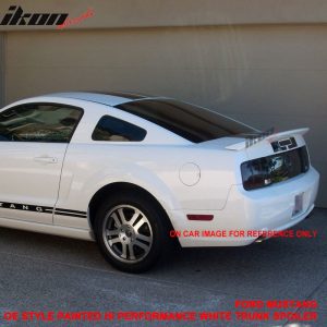 Fits 05-09 Ford Mustang OE Style Trunk Spoiler Painted #HP Hi Performance White - Image 3