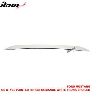 Fits 05-09 Ford Mustang OE Style Trunk Spoiler Painted #HP Hi Performance White - Image 4