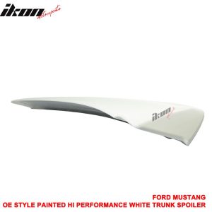 Fits 05-09 Ford Mustang OE Style Trunk Spoiler Painted #HP Hi Performance White - Image 5