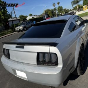 Fits 05-14 Ford Mustang Coupe Rear Window Roof Spoiler Visor Matte Black - PP - Image 4