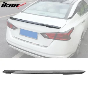 Fits 19-25 Nissan Altima 4DR IKON Rear Trunk Spoiler Wing ABS Carbon Fiber Print - Image 6