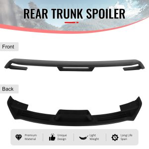 Fits 24-26 Ford Mustang OE GT Performance Style Trunk Spoiler Matte Black ABS - Image 3