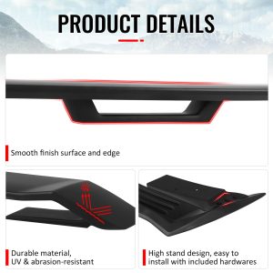 Fits 24-26 Ford Mustang OE GT Performance Style Trunk Spoiler Matte Black ABS - Image 4