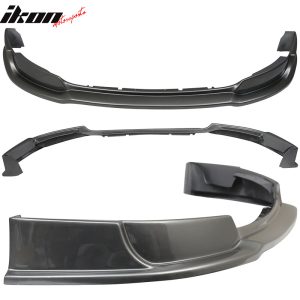 Fits 13-14 Ford Mustang V6/GT Front Bumper Lip PU #UJ Sterling Gray Metallic - Image 5
