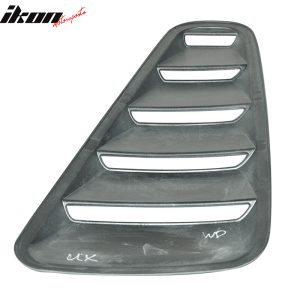 Fits 10-14 Ford Mustang OE Style Side Quarter Window Louvers Painted #UX Silver - Image 4