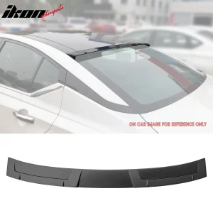 For 19-25 Nissan Altima IKON Rear Window Roof Spoiler Visor Wing Matte Black ABS - Image 6