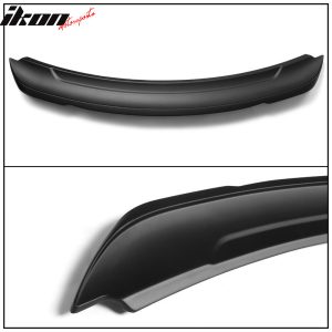 Fits 15-23 Ford Mustang 2DR Coupe Long LED Style Matte Black Trunk Spoiler - ABS - Image 4