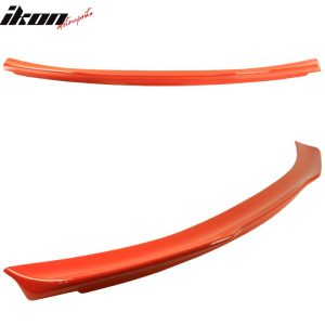 Fits 15-23 Ford Mustang Coupe High Kick V Style Trunk Spoiler Painted #CY Orange - Image 3