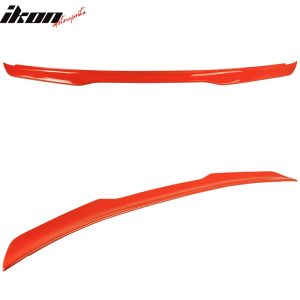 Fits 15-23 Ford Mustang Coupe High Kick V Style Trunk Spoiler Painted #CY Orange - Image 4