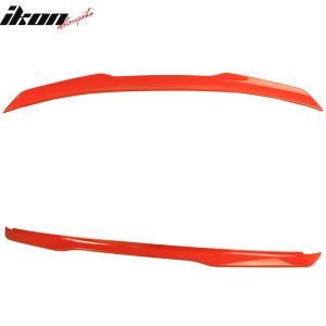 Fits 15-23 Ford Mustang Coupe High Kick V Style Trunk Spoiler Painted #CY Orange - Image 5