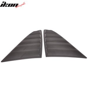 Fits 15-23 Ford Mustang OE Style Side Quarter Window Louver 2PC Painted #J7 Gray - Image 4