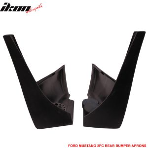 Fits 13-14 Ford Mustang X Rear Bumper Splitter Winglet Side Corner Aprons PU 2PC - Image 3